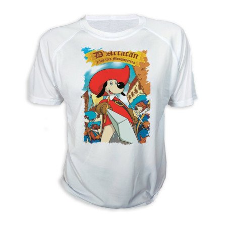 CAMISETA Mosqueteros perros francia medieval dibujos personalizada