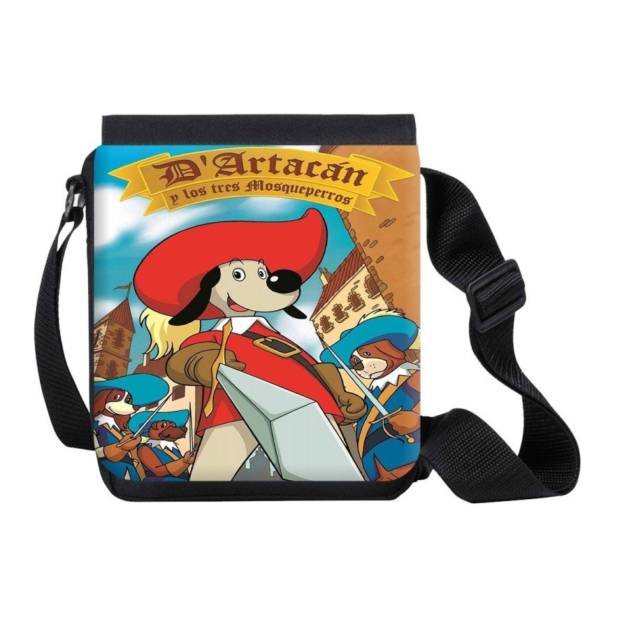 Bandolera Pequeña Mosqueteros perros francia medieval dibujos bolso personalizada