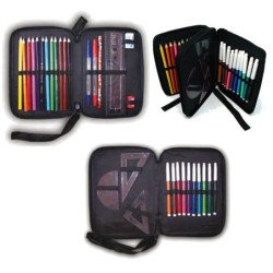 Estuche Dartañan mosqueteros espadachin dibujos julieta escolar case