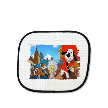 Parasol Dartañan mosqueteros espadachin dibujos julieta personalizado coche