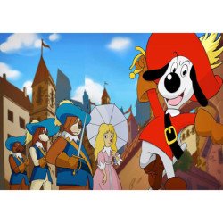 Taza Mágica Dartañan mosqueteros espadachin dibujos julieta personalizada