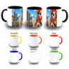 Taza colores Dartañan mosqueteros espadachin dibujos julieta color personalizada