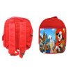 Mochila Roja Dartañan mosqueteros espadachin dibujos julieta escolar personalizado