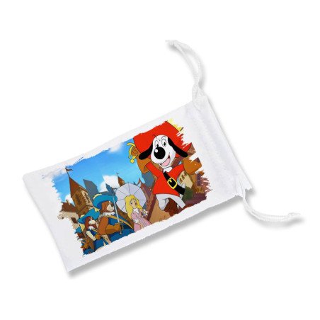 Funda bolsa multiusos Dartañan mosqueteros espadachin dibujos julieta gafas dados rol personalizada color