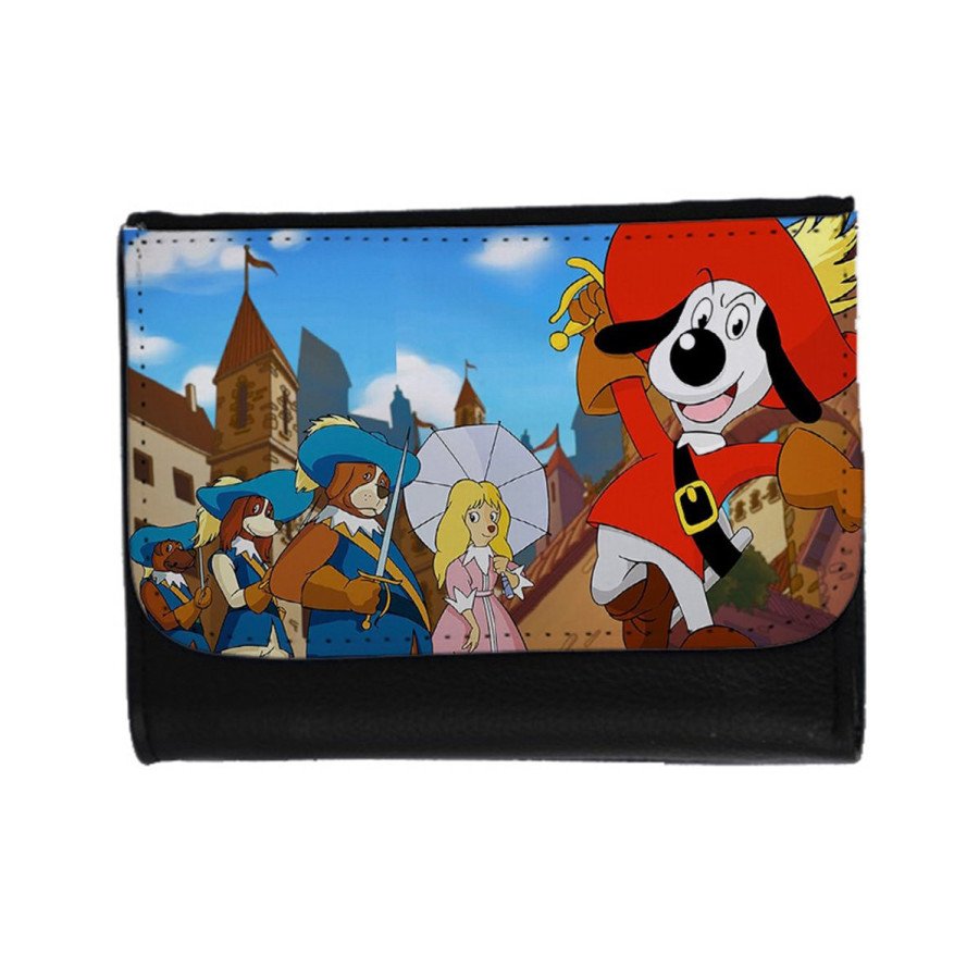 Billetera Billetero Dartañan mosqueteros espadachin dibujos julieta unisex negro monedero
