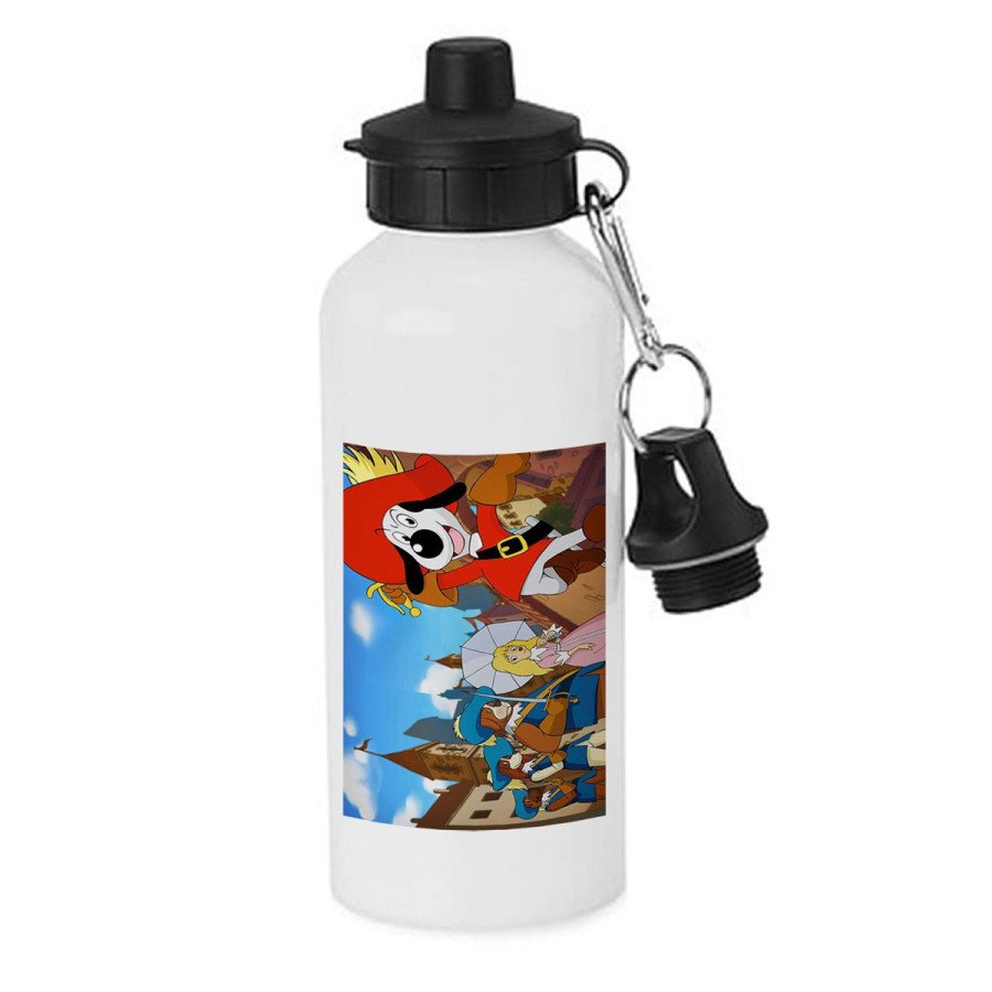 Bidón 600 ml acero inoxidable con chupón Dartañan mosqueteros espadachin dibujos julieta escolar deporte bicicleta