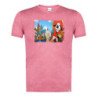 CAMISETA Roja mezcla Dartañan mosqueteros espadachin dibujos julieta moda verano tshirt