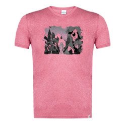 CAMISETA Roja mezcla con...