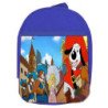 Mochila Azul Dartañan mosqueteros espadachin dibujos julieta escolar personalizado picnic excursión deporte