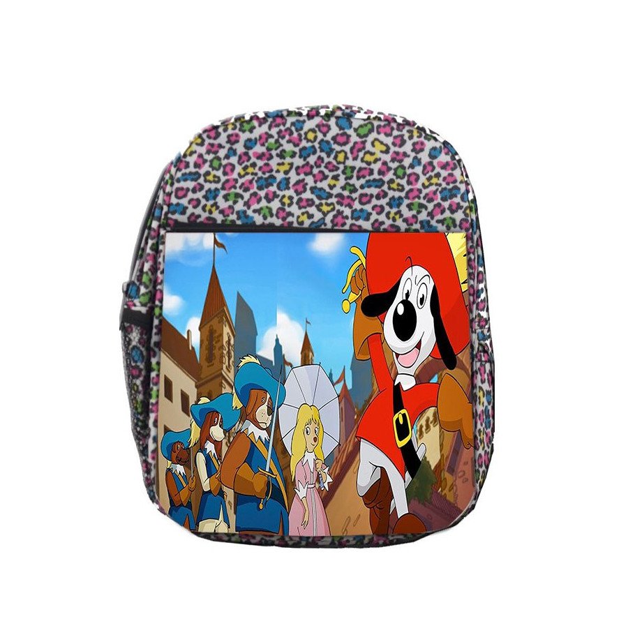 Mochila LUNARES ESTAMPADO Dartañan mosqueteros espadachin dibujos julieta escolar personalizado picnic excursión deporte