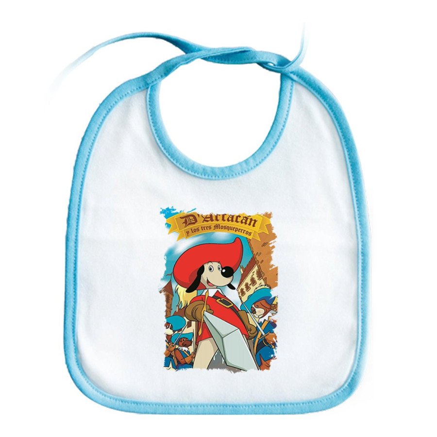 Babero colores Mosqueteros perros francia medieval dibujos personalizado bebe