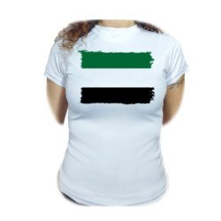 CAMISETA MUJER bandera de extremadura españa comunidad autonoma moda personalizada