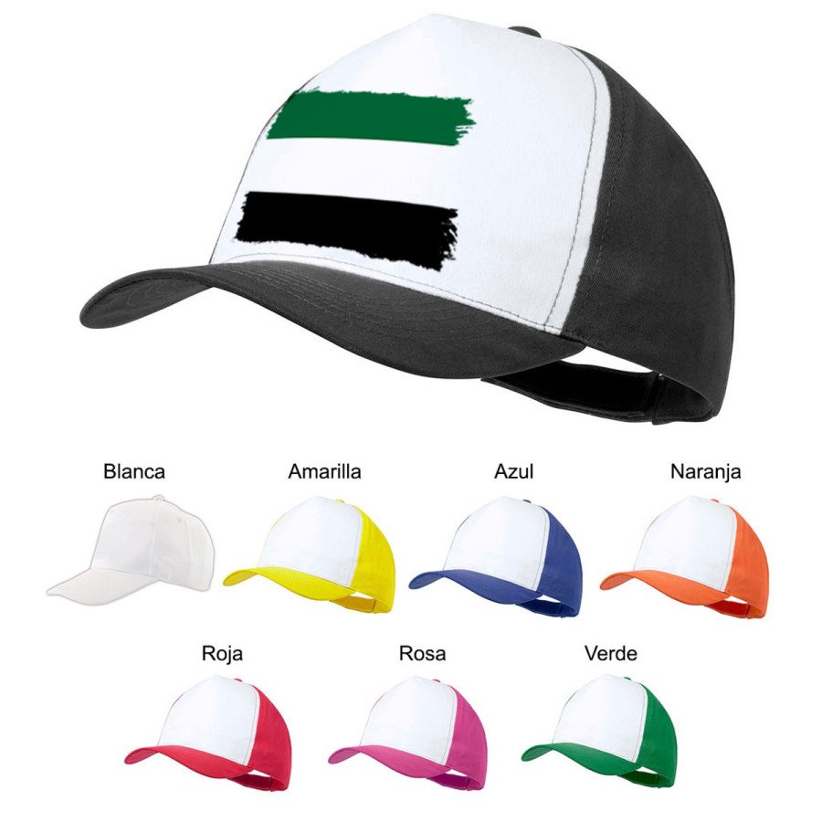 Gorra colores bandera de extremadura españa comunidad autonoma color personalizada