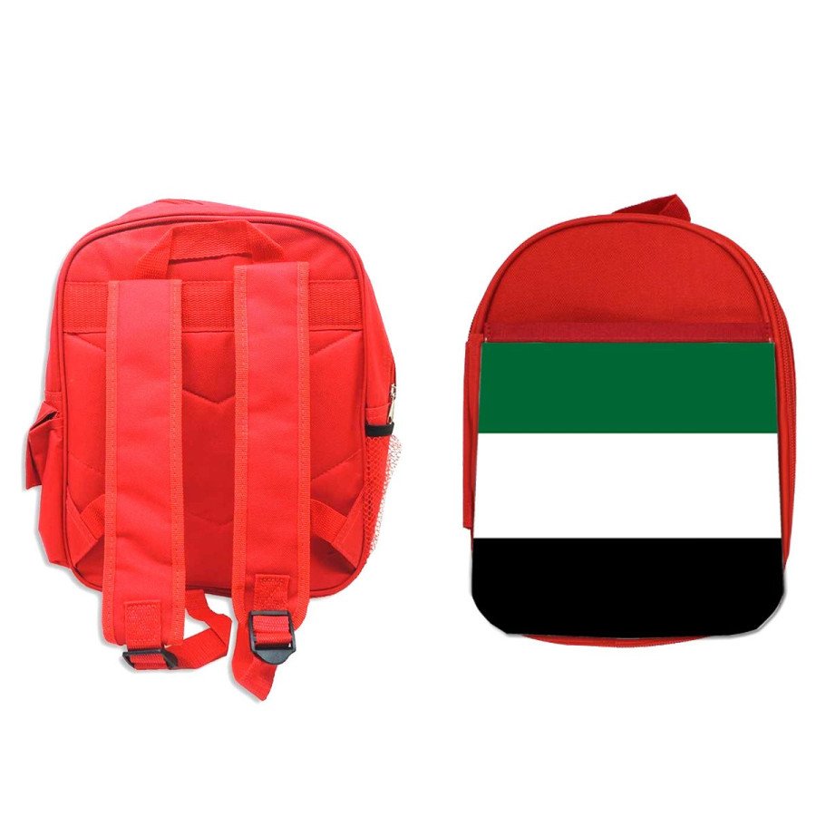Pack Mochila Roja y Estuche bandera de extremadura españa comunidad autonoma material escolar