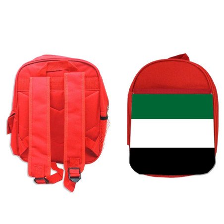 Pack Mochila Roja y Estuche bandera de extremadura españa comunidad autonoma material escolar