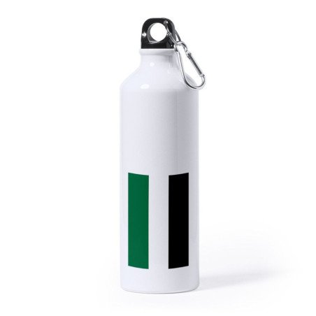 Bidón Grande 800 ml acero inoxidable bandera de extremadura españa comunidad autonoma deporte deportivo mosqueton botella