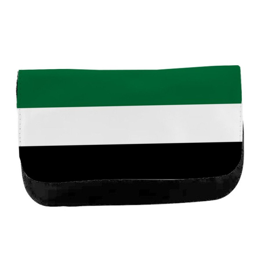 Estuche Neceser de lona bandera de extremadura españa comunidad autonoma unisex negro bolsa aseo multiusos