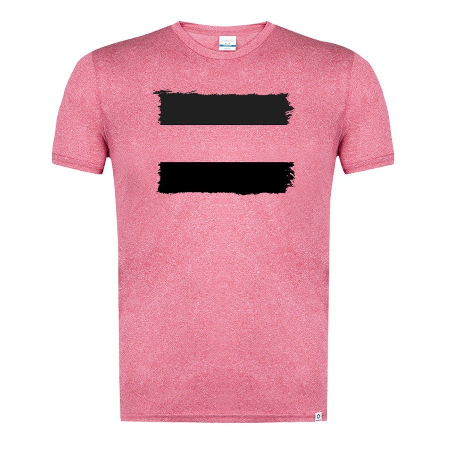 CAMISETA Roja mezcla con imagen en tonalidades NEGRAS bandera de extremadura españa comunidad autonoma tshirt