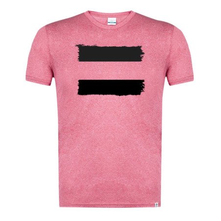 CAMISETA Roja mezcla con imagen en tonalidades NEGRAS bandera de extremadura españa comunidad autonoma tshirt