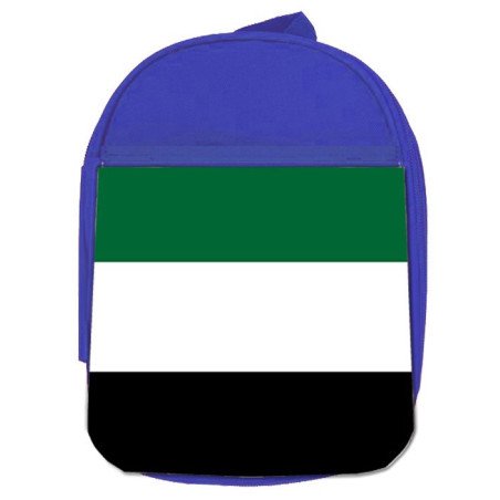 Mochila Azul bandera de extremadura españa comunidad autonoma escolar personalizado picnic excursión deporte