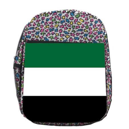 Mochila LUNARES ESTAMPADO bandera de extremadura españa comunidad autonoma escolar personalizado picnic excursión deporte