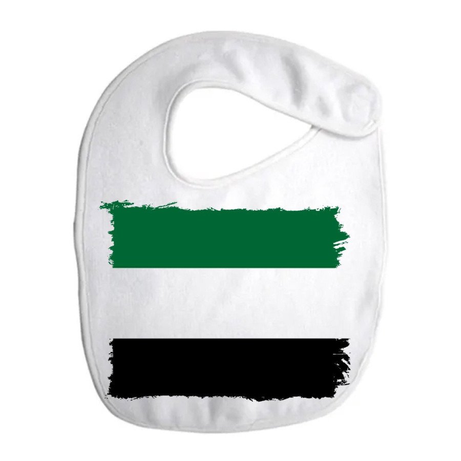 Babero colores bandera de extremadura españa comunidad autonoma personalizado bebe