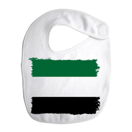 Babero colores bandera de extremadura españa comunidad autonoma personalizado bebe