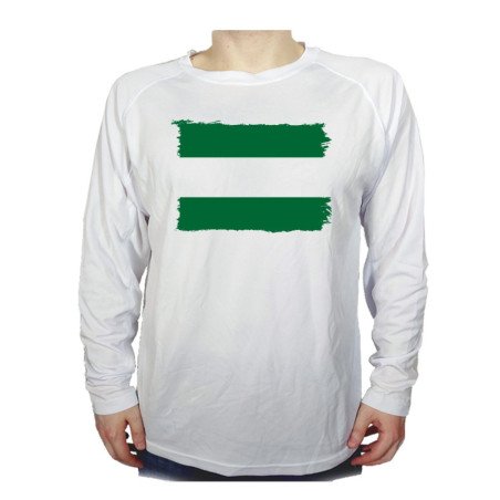 CAMISETA MANGA LARGA bandera de andalucia españa comunidad autonoma personalizada
