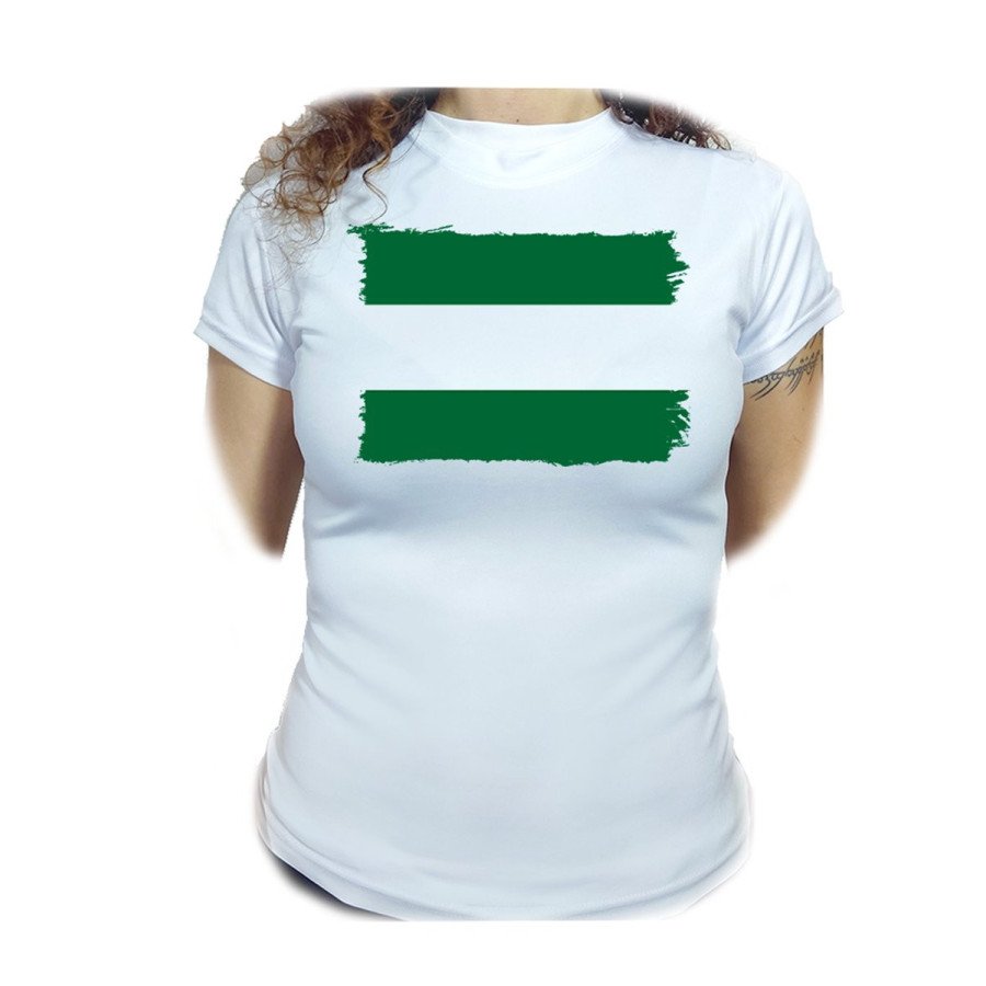 CAMISETA MUJER bandera de andalucia españa comunidad autonoma moda personalizada