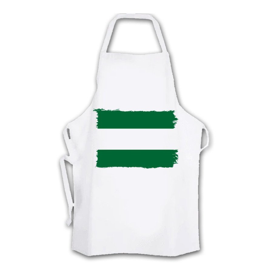 Delantal talla adulto bandera de andalucia españa comunidad autonoma cocina personalizado