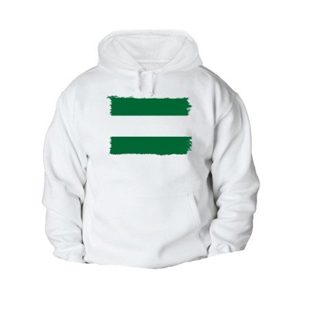 SUDADERA con CAPUCHA bandera de andalucia españa comunidad autonoma con BOLSILLOS