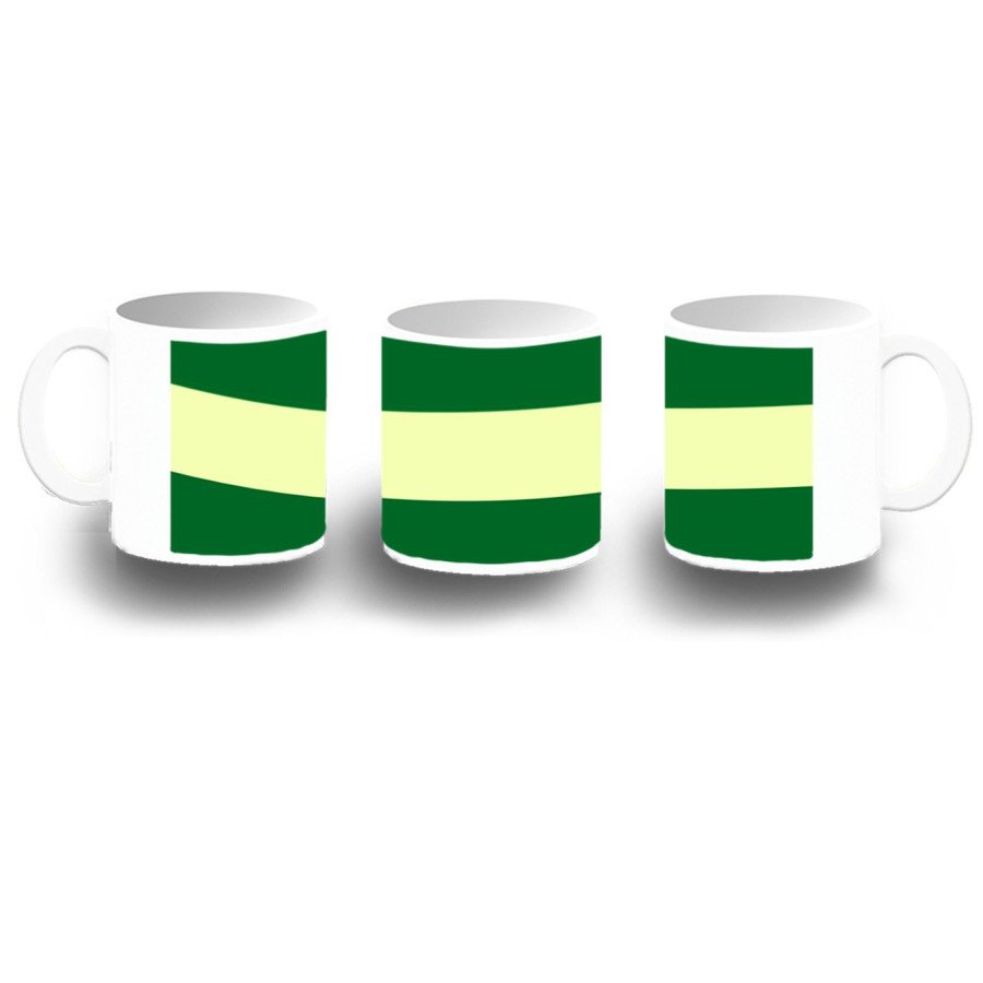 Taza fotoluminiscente bandera de andalucia españa comunidad autonoma BRILLA OSCURIDAD