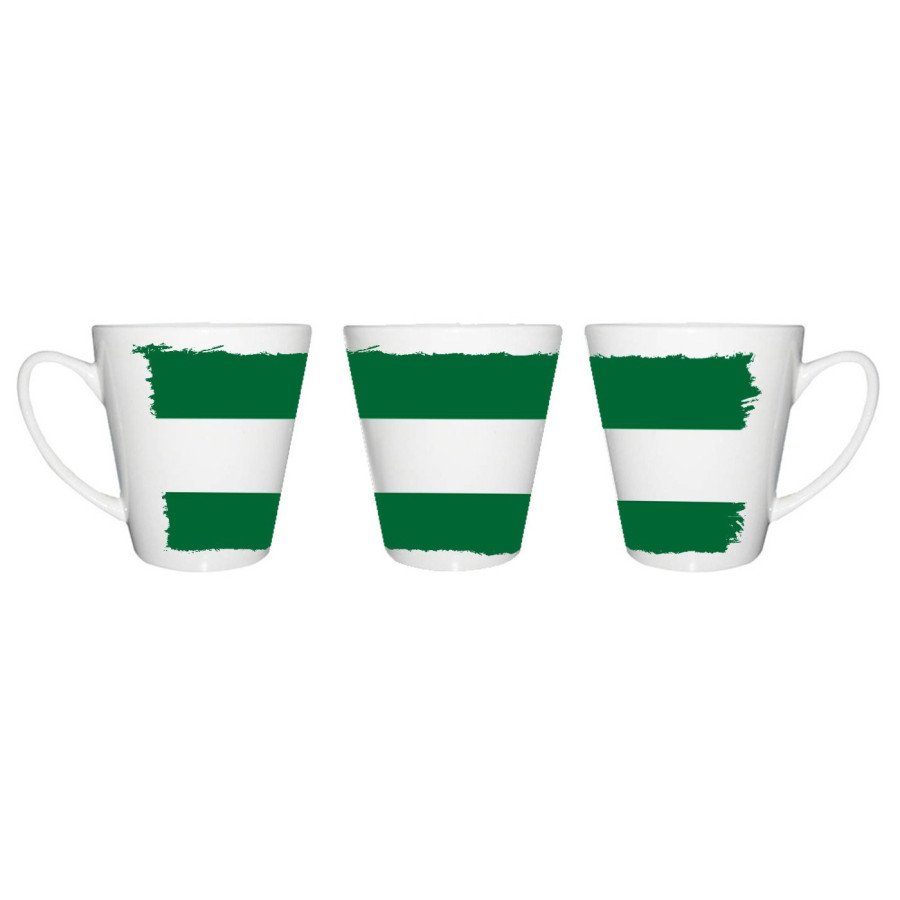 Taza cónica bandera de andalucia españa comunidad autonoma conica personalizada