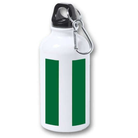 Bidón 400ml metálico bandera de andalucia españa comunidad autonoma para viaje y deporte