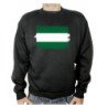 SUDADERA NEGRA bandera de andalucia españa comunidad autonoma adulto poliester algodón personalizada