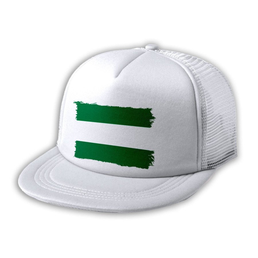 Gorra 5 paneles redecilla trasera bandera de andalucia españa comunidad autonoma estilo rapero