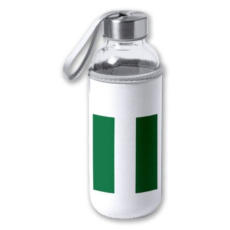 Bidón de 420 ml con Funda de neopreno bandera de andalucia españa comunidad autonoma tapon seguridad