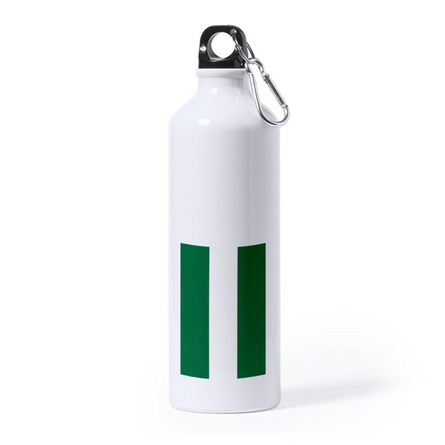 Bidón Grande 800 ml acero inoxidable bandera de andalucia españa comunidad autonoma deporte deportivo mosqueton botella