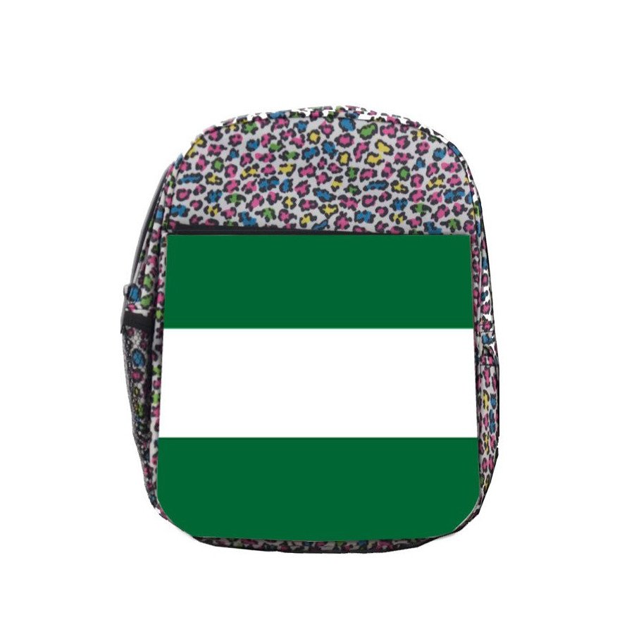 Mochila LUNARES ESTAMPADO bandera de andalucia españa comunidad autonoma escolar personalizado picnic excursión deporte