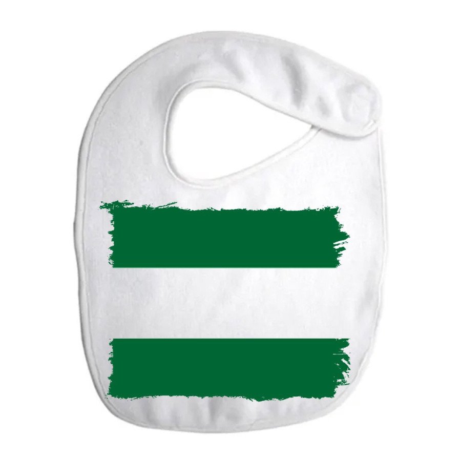 Babero colores bandera de andalucia españa comunidad autonoma personalizado bebe