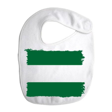 Babero colores bandera de andalucia españa comunidad autonoma personalizado bebe