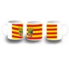 Taza fotoluminiscente bandera de aragon españa comunidad autonoma BRILLA OSCURIDAD