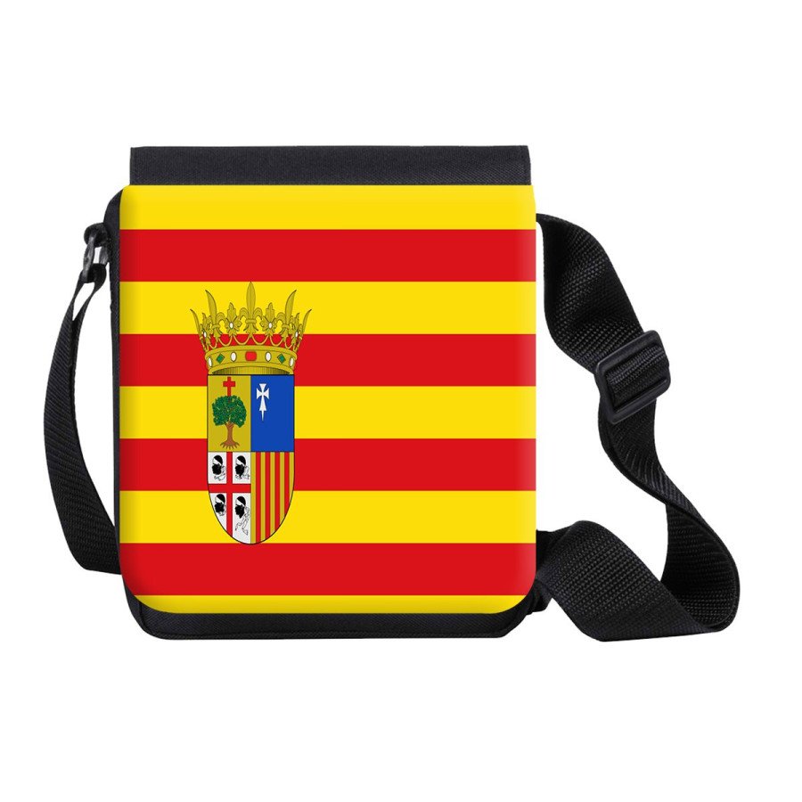 Bandolera Pequeña bandera de aragon españa comunidad autonoma bolso personalizada