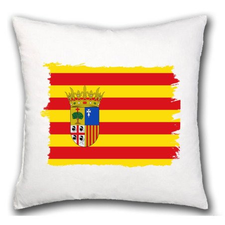 Cojín bandera de aragon españa comunidad autonoma hogar comodo personalizado