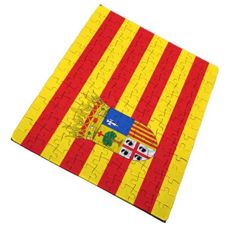 Puzzle de tamaño y piezas a ELEGIR bandera de aragon españa comunidad autonoma rompecabezas educativo puzle