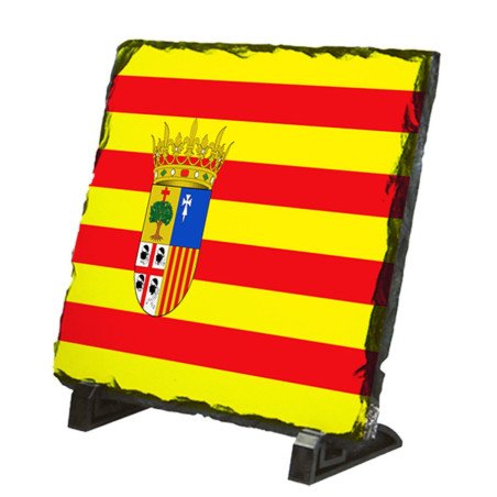 Placa pizarra bandera de aragon españa comunidad autonoma portafotos portafoto