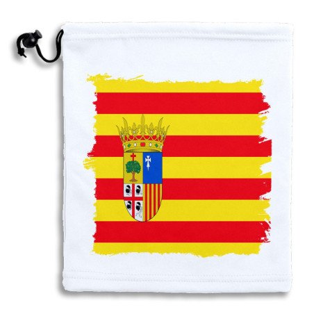 Braga Gorro polar ajustable bandera de aragon españa comunidad autonoma POLIESTER INVIERNO PERSONALIZADA