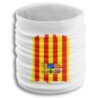 Braga elástica suave bandera de aragon españa comunidad autonoma fresca cuello deporte