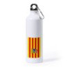 Bidón Grande 800 ml acero inoxidable bandera de aragon españa comunidad autonoma deporte deportivo mosqueton botella
