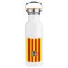 Bidón 750 ml acero inoxidable estilo retro bandera de aragon españa comunidad autonoma deporte deportivo botella